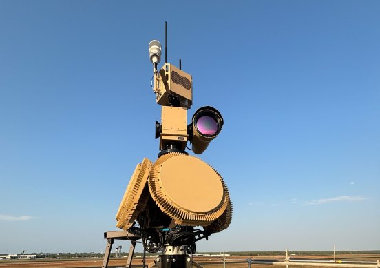 The Long-Range Sentry Tower-82 can operate autonomously in remote areas.