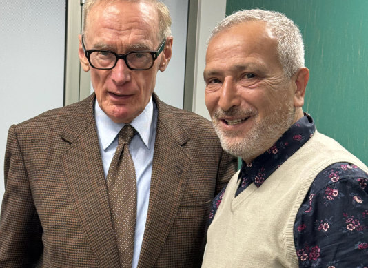 Former premier Bob Carr and Dr Jamal Rifi have joined forces for minister Tony Burke.