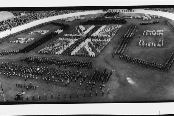 The Coronation Pageant at Sydney Showground.