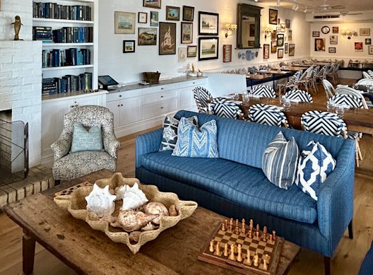 Paper Daisy restaurant has a comfy lounge area and an airy dining room.