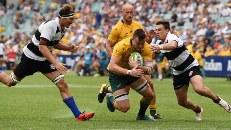 The start: Dempsey injured his hamstring playing against the Barbarians in Sydney last October. 