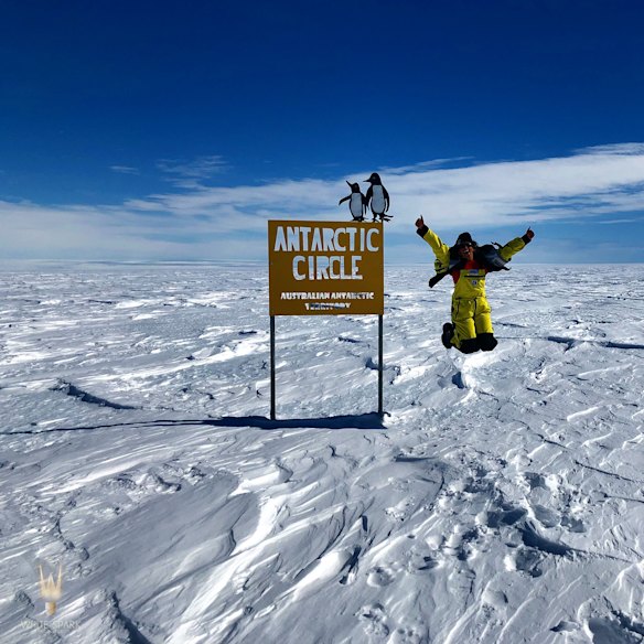 Whitehead on location in 2018 to film The Antarctic Experience, the world’s first 360-degree film of Antarctica