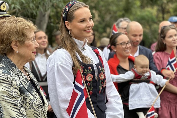Norway's Princess Ingrid Alexandra at her first official royal engagement in Australia, attending National Day celebrations in Sydney on May 17, 2026.