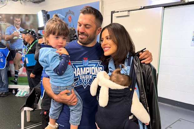 James Tedesco with his family.