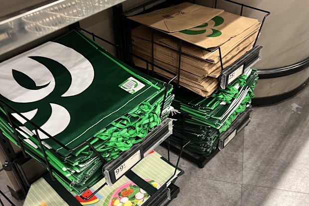 supermarket shopping bags