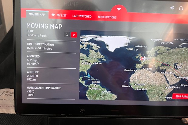 Premium economy on one of Qantas’ longest flights