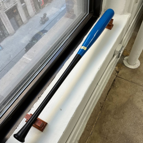 A baseball bat in Finder’s New York office has an inscription that reads: “Come at me”.