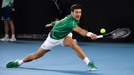 Novak Djokovic won the Australian Open men's singles final this year. 
