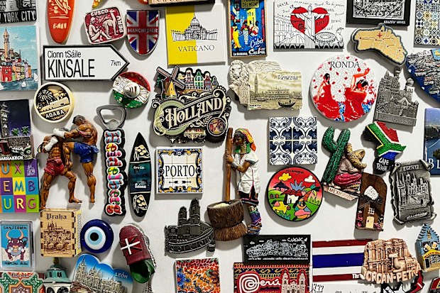 Sarah says she would not be caught dead with a fridge full of magnets.