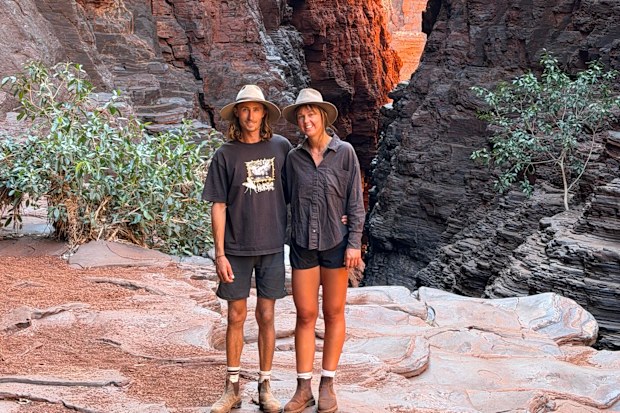 Shayla Mancell, 27, who works in marketing and electrician, Oscar Bird, 30, who are both from the NSW Mid north travelled in a GXL 76 Series Land Cruiser and towed a tinny.