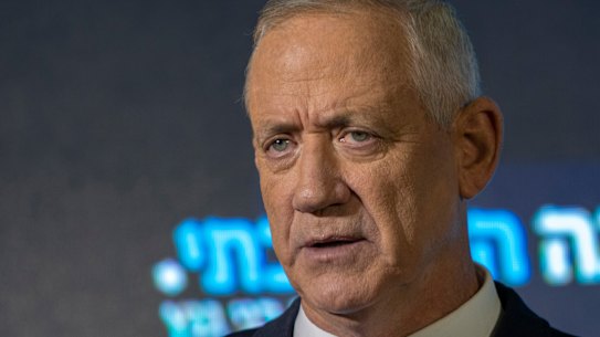 Netanyahu rival Benny Gantz.