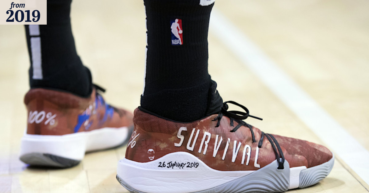 Patty Mills wears 'survival' and 'invasion' shoes in Spurs' NBA clash