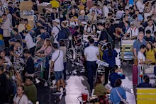 Long queues of passengers at the check-in counters at Ninoy Aquino International Airport in Manila, amid the global IT disruption caused by the Microsoft outage in July last year.