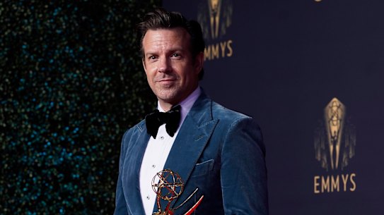 Jason Sudeikis, winner of the award for outstanding lead actor in a comedy series for Ted Lasso.