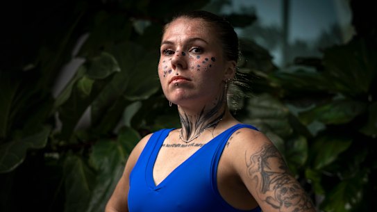 Ukrainian player Oleksandra Oliynykova. 