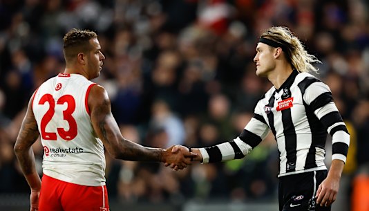Swans superstar Lance Franklin copped boos from Pies fans. 