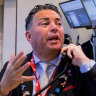 ASX retreats from record high as property stocks weigh on market