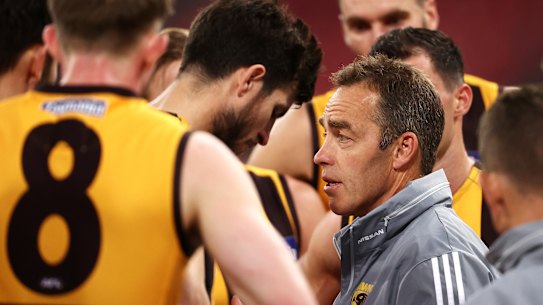 Alastair Clarkson is upbeat about the Hawks' prospects but knows they need a quick response.
