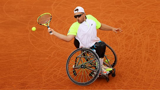 Dylan Alcott has gone back-to-back in Paris.