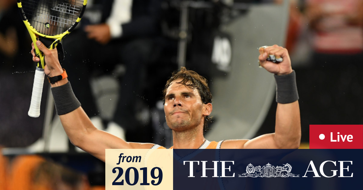 Australian Open 2019 Live De Minaur Goes Down To Nadal In Straight Sets