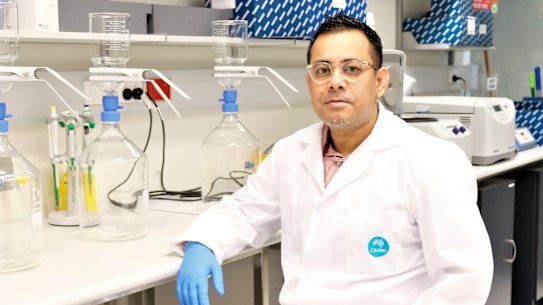 Dr Warish Ahmed, lead author on the research into using wastewater on planes and ships to test for coronavirus