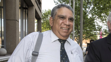 Guardian Youth Care chief executive and former Wallaby Glen Ella outside the Federal Court this week. 
