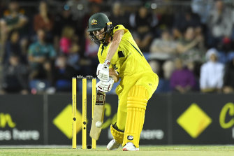 Meg Lanning bats during game two of the womenâs ODI series between Australia and India.