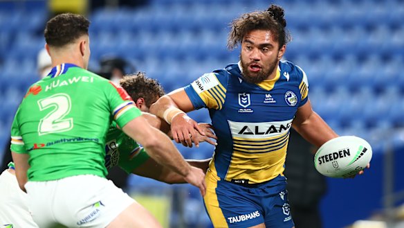 Parramatta’s Isaiah Papali’i was one Polynesian player who agreed to appear in the ad.