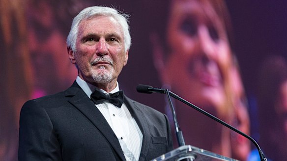Mick Malthouse was inducted into the Australian Football Hall of Fame on Tuesday night.
