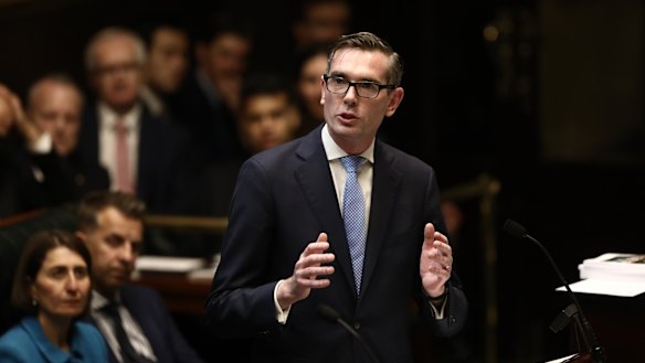 NSW Treasurer Dominic Perrottet hands down his third state budget. 