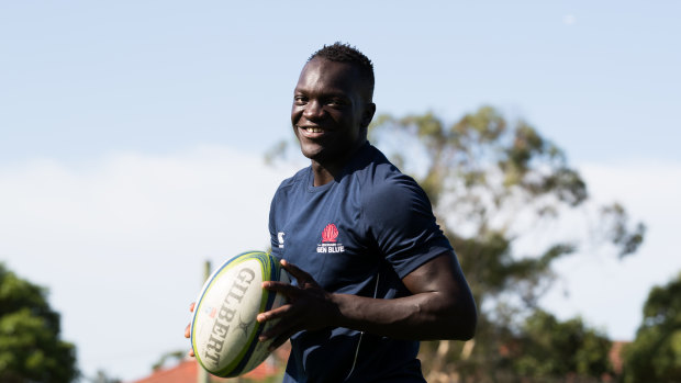 South Sudanese refugee Yool Yool will start on the wing for Manly on Saturday. 