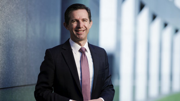 Trade Minister Simon Birmingham. 