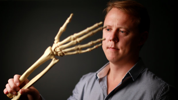 Dr Chris Jeffery, founder of Field Orthopaedics which has won FDA approval for a tiny screw that it claims allows faster and more accurate repairs of delicate hand fractures. 