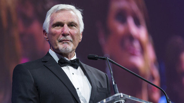 Mick Malthouse was inducted into the Australian Football Hall of Fame on Tuesday night.