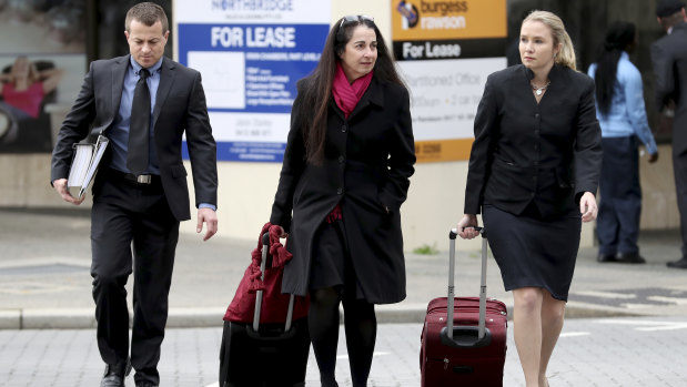 State prosecutor Carmel Barbagallo SC (centre), with her supporting legal team