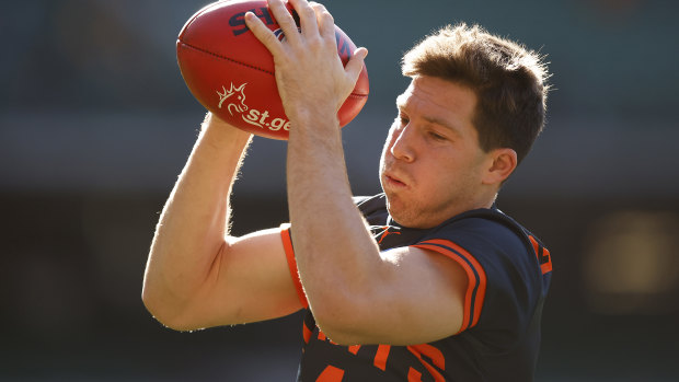 GWS star Toby Green was one of 15 Giants and Swans players ruled out of the Sydney derby.