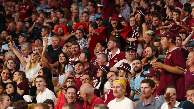 A capacity crowd packed Suncorp Stadium for Wednesday night's State of Origin decider.