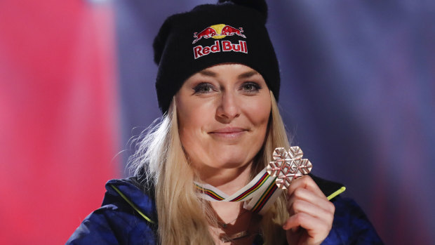 Content: Vonn was thrilled to end her superb career with one more podium finish.