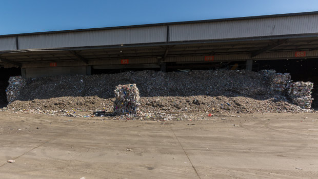 Some of the waste at SKM's Laverton North plant that will end up being taken to landfill.