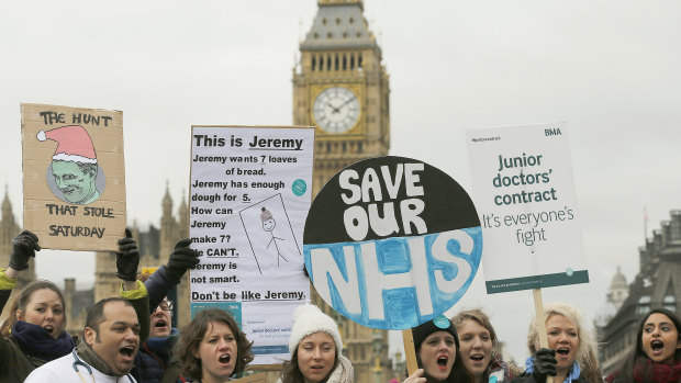 Critics say Britain's NHS is critically under-funded.