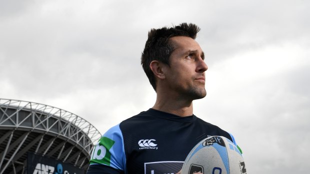 Time to shine: Mitchell Pearce is hoping to parlay Origin redemption into a Kangaroos jersey.