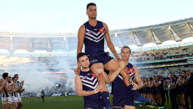 Michael Johnson played his final game for Fremantle, with the Dockers defence in good shape for 2019.