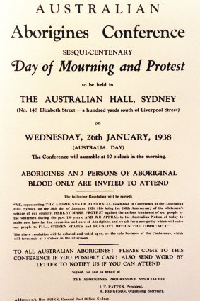 A copy of the original invitation to the civil rights protest at the old Australian Hall [the former Mandolin Cinema].