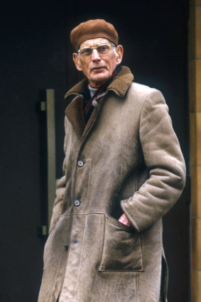 Samuel Beckett in Paris in 1986.
