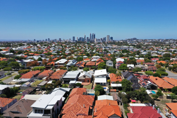 Perth house prices in many suburbs have recorded a 300 per cent increase in value over the past 20 years.