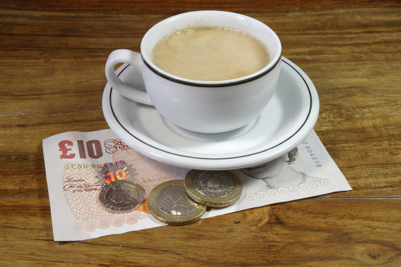 While diners in the UK would often leave their change as a tip, service charges are now commonly added to bills.