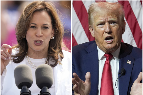 Kamala Harris and Donald Trump.