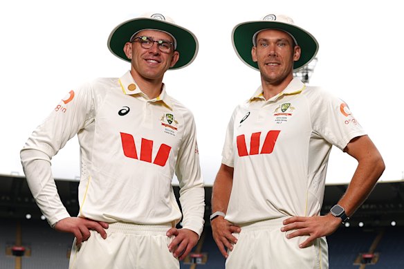 Spinner Todd Murphy (left) won’t be playing in the Boxing Day Test as an all-pace attack including Scott Boland (right) was given the green light.