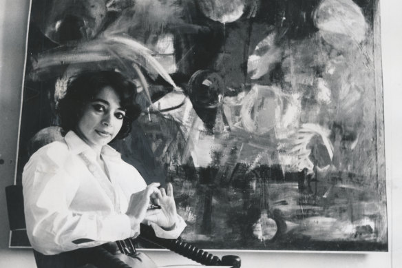 Mirka Mora at the hotel in 1969.