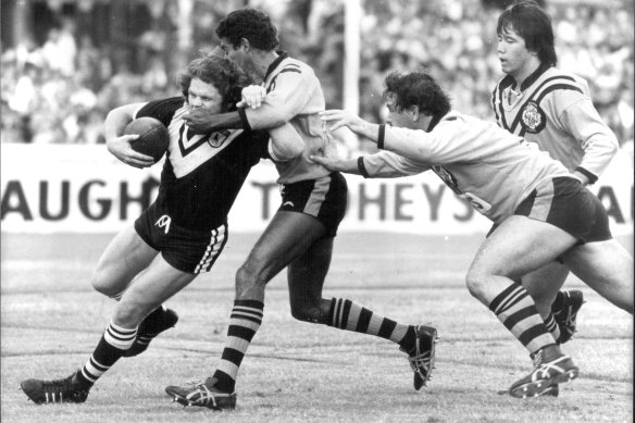 Wests and Balmain battle it out in the 1978 Leagueathon.